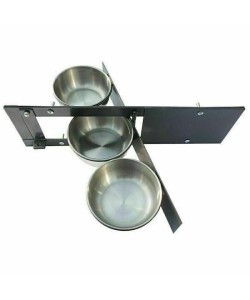 Triple 6 Inch Bowl Parrot Swing Feeder For Cage & Aviary Birds